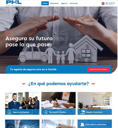 Captura del proyecto Pérez Hervada & Lorenzo